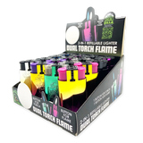 Metallic Dual Flame N Torch Lighter - 16 Pieces Per Retail Ready Display 23696 SMOKEZILLA