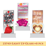 Light-Up Glass Keepsake - 6 Pieces Per Retail Ready Display 23740