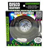 Disco Glass Ashtray with Sound Activated LED Lights - 6 Pieces Per Retail Ready Display 23743