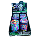 Full Print Butt Bucket Ashtray with LED Light - 6 Pieces Per Retail Ready Display 23784 SMOKEZILLA