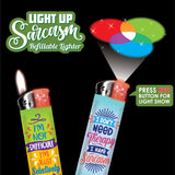 Sarcastic Light Up Curve Lighter - 30 Pieces Per Retail Ready Display 24333