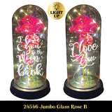 Jumbo Rose Glass Keepsake - 2 Pieces Per Retail Ready Display 24546