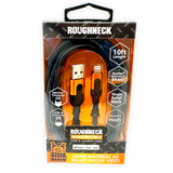 Charging Cable Roughneck USB to Lightning 10FT 2.4 Amp - 3 Pieces Per Pack 24567