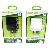 AC Wall Charger with Dual USB Port 2.4 Amp - 3 Pieces Per Pack 24629