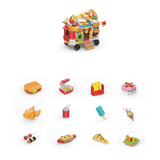 Micro Block Fast Food Set - 12 Pieces Per Retail Ready Display 24705