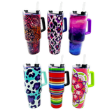 40 oz Insulated Printed Cup Assortment Floor Display - 24 Pieces Per Retail Ready Display 88523