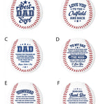 Father's Day Baseball Keepsake - 6 Pieces Per Pack 24805B KIPP BROTHERS