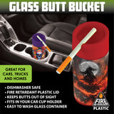 Full Print Glass Butt Bucket Ashtray - 6 Per Retail Ready Display 24948