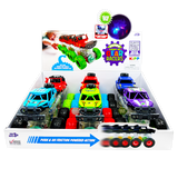 Friction Toy Car Light Up Jumbo Assortment - 6 Pieces Per Display 25030