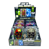 Light-Up Skull Glass Ashtray - 6 Per Retail Ready Display 25121