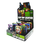 Metal Flip Top Lighter - 12 Pieces Per Retail Ready Display 25281 SMOKEZILLA