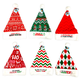 Christmas Santa Winter Hat Merchandising Hang Strip - 6 Pieces Per Pack 25332