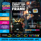 Solar Powered Light-Up License Plate Frame - 6 Pieces Per Retail Ready Display 25378