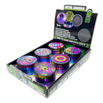Metal 4 Piece Grinder with Printed Top - 6 Pieces Per Retail Ready Display 25552 SMOKEZILLA