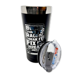 Vasos Térmicos Aislados de Acero Inoxidable de 20 oz con Emblema Metálico Impreso - 6 Piezas por Exhibidor Listo para Venta al por Menor 25835