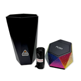 Cubo de basura para coche pequeño con purpurina - 6 unidades por expositor listo para venta al por menor 26470
