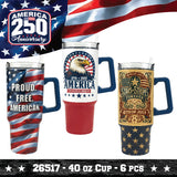 Patriotic USA 250 Floor Display - 78 Pieces Per Retail Ready Display Kit 88626 NOVELTY INC