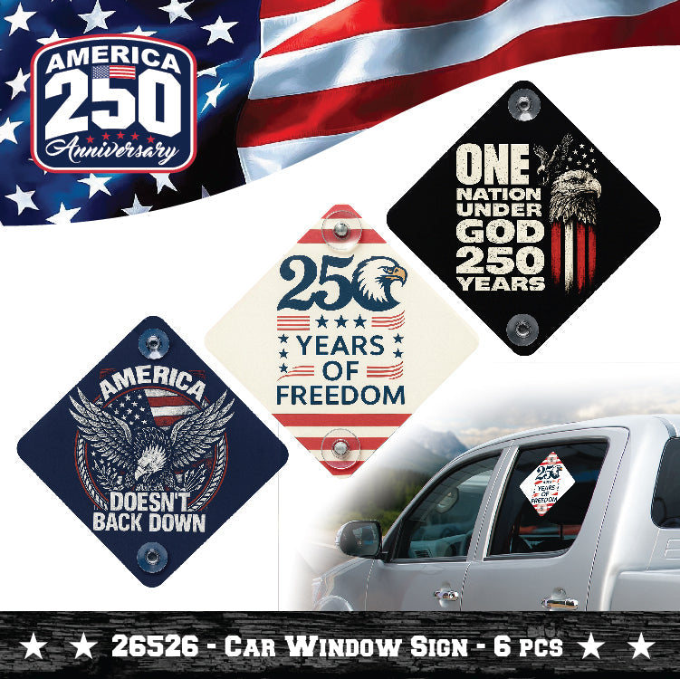 Patriotic USA 250 Floor Display - 78 Pieces Per Retail Ready Display Kit 88626 NOVELTY INC