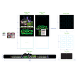 Sugar Skull Metal Flip Top Lighter - 12 Pieces Per Retail Ready Display 26548