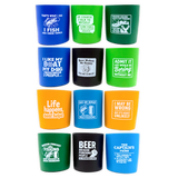 Surtido de enfriadores de latas y botellas de neopreno - 12 piezas por exhibidor listo para la venta minorista 26565