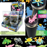 Decoraciones para pajitas impresas en 3D - 12 piezas por expositor listo para venta al por menor 26601