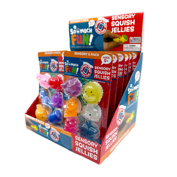 Assorted Squish Jellies- 12 Pieces Per Retail Ready Display 26604
