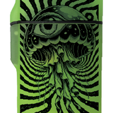 Glow in The Dark Flip Top Lighter - 15 Pieces Per Retail Ready Display 26625