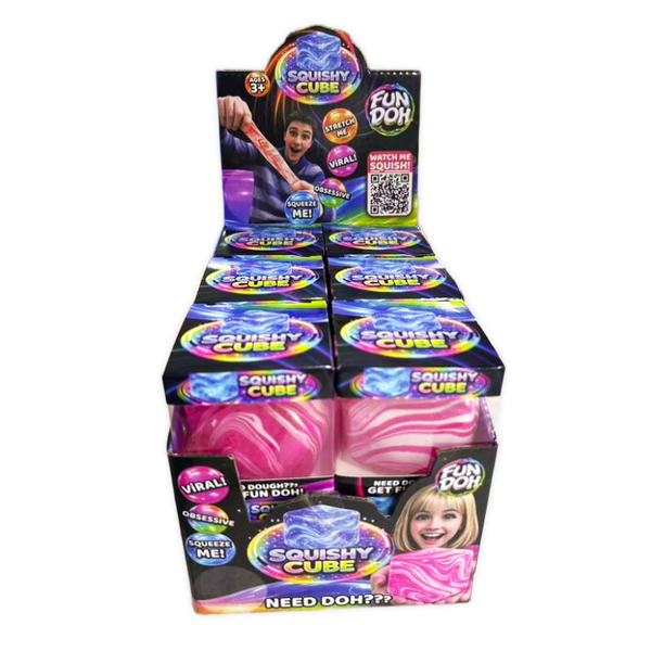 Fun Doh Swirl Fun Doh Cube - 12 Pieces Per Retail Ready Display 26627