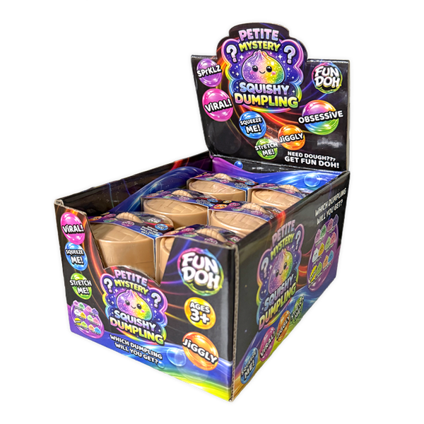 Fun Doh Petite Mystery Dumpling Squishy Toy - 12 Pieces Per Retail Ready Display 26652