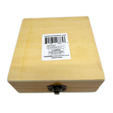 Small Wood Storage Box with Metal Latch - 6 Pieces Per Retail Ready Display 26665