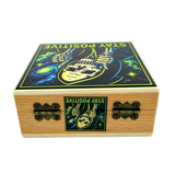 Small Wood Storage Box with Metal Latch - 6 Pieces Per Retail Ready Display 26665