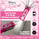 Believe in Pink Breast Cancer Awareness Hydration Impulse Assortment Floor Display - 76 Pieces Per Retail Ready Display Kit 88632