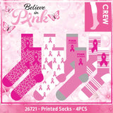 Believe in Pink Breast Cancer Awareness Hydration Impulse Assortment Floor Display - 76 Pieces Per Retail Ready Display Kit 88632
