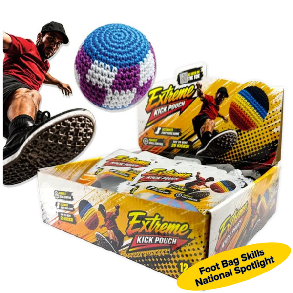 Kick Drop Foot Bag Game - 12 Pieces Per Retail Ready Display 26742
