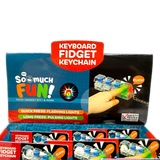 Keyboard Fidget Keychain - 12 Pieces Per Retail Ready Display 26763