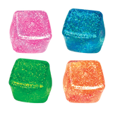 Fun Doh Glow-in-the-Dark Squish and Squeeze Slow-Release Fun Cube Toy - 12 Pieces Per Retail Ready Display 26847