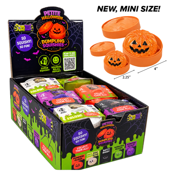 Fun Doh™ SquishZilla™ Petite Spooky Steamers Jelly Dumpling Toy - 12 Pieces Per Retail Ready Display 26882