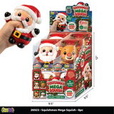 Fun Doh Squishmas Mega Squishy Toy Characters - 8 Pieces Per Retail Ready Display 26923