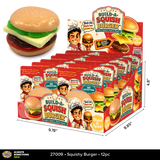SquishZilla™ Build-A-Squish Burger Toy - 12 Pieces Per Retail Ready Display 27009