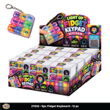 Light-Up Fidget Keypad Keychain - 12 Pieces Per Retail Ready Display 27052