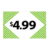 Merchandising Fixture - $4.99 Retail Tag 25 Per Pack 978360 NOVELTY INC