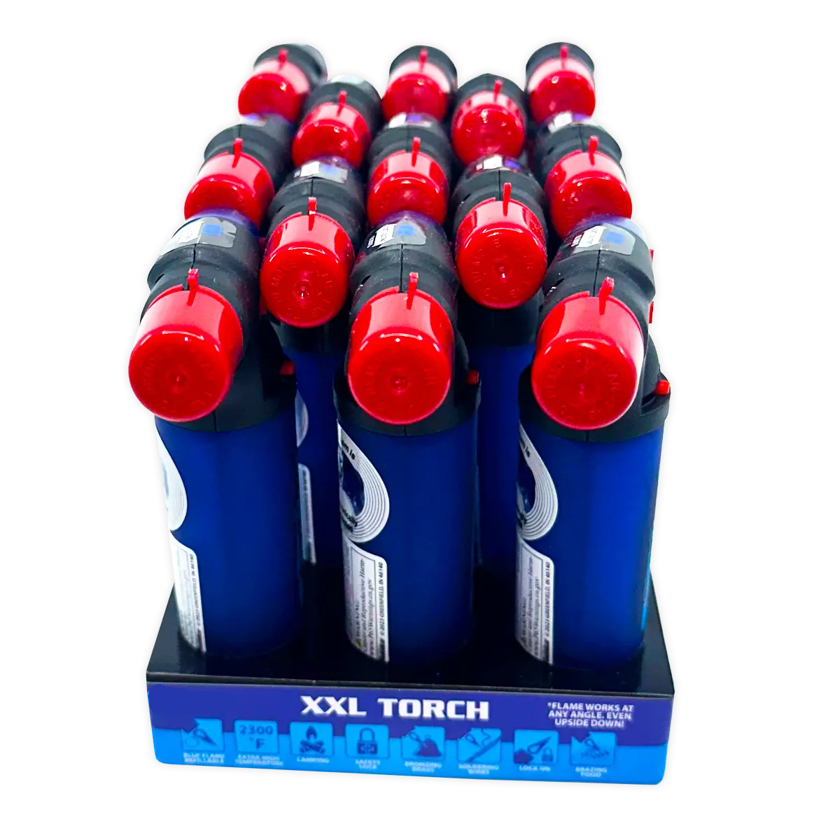 XXL Torch Lighter - 13 Pieces Per Retail Ready Display 40323 TORCH BLUE