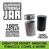 Smell Proof Metal Storage Jar - 4 Pieces Per Retail Ready Display 41406