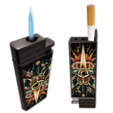 Encendedor de antorcha para ahorro de cigarrillos - 10 piezas por exhibidor listo para minoristas 41856