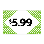 Merchandising Fixture - $5.99 Retail Tag 25 Per Pack 978380 NOVELTY INC