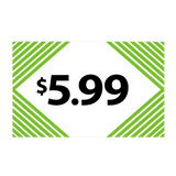 Merchandising Fixture - $5.99 Retail Tag 25 Per Pack 978380 NOVELTY INC