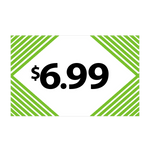 Merchandising Fixture - $6.99 Retail Tag 25 Per Pack 978400 NOVELTY INC