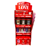 Valentine's Day Glass and Gift Assortment Floor Display - 81 Pieces Per Retail Ready Display 88500