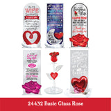 Valentine's Day Glass and Gift Assortment Floor Display - 81 Pieces Per Retail Ready Display 88500