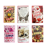 Valentines Day Glass Plush and Gift Assortment Floor Display - 56 Pieces Per Retail Ready Display Kit 88616 NOVELTY INC